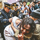 New York'taki Gazze eylemine sert müdahale