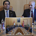 TBMM Başkanı Kurtulmuş Irak Temsilciler Meclisi Başkanvekili Mendelavi ile görüştü
