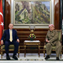 Cumhurbaşkanı Erdoğan ile Mesut Barzani Erbil'de görüştü