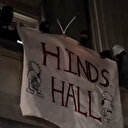 Hamilton Hall'da Filistin protestosu