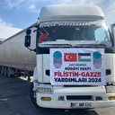 Aziz Mahmud Hüdayi Vakfı Gazze'ye 60 tır yardım yaptı