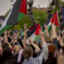 Manifestation devant le Parlement suédois contre le soutien du gouvernement à Israël