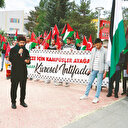 Öğrenciler Gazze için yürüdü