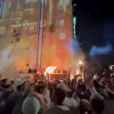Refah’ta çadırları bombalanan Filistinliler can derdiyken siyonistler ateş yakıp dans etti