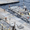 La jetée américaine à Gaza endommagée