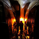 Açık otoparkta korkutan yangın: 14 toplu taşıma aracı küle döndü