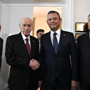 MHP Genel Başkanı Devlet Bahçeli ve Özgür Özel bir araya geldi