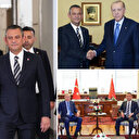 Cumhurbaşkanı Erdoğan-Özel görüşmesinden ilk kareler
