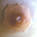 Espace: Du givre découvert au sommet des volcans martiens