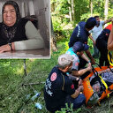 Dokuz gündür kayıp olarak aranıyordu: Yaşlı kadın ormanlık alanda bulundu