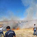 20 dekar ekili alan yangında kül oldu