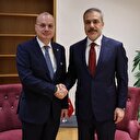Bakan Fidan Arnavut mevkidaşı Hasani ile bir araya geldi