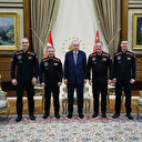 Cumhurbaşkanı Erdoğan Ax-3 Uzay Misyonu mürettebatını kabul etti