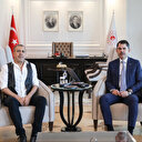 Bakan Kurum sanatçı Haluk Levent'i kabul etti: Asrın felaketinin izlerini hep birlikte sileceğiz