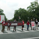 Filistin destekçileri katil Netanyahu’nun ABD Kongre Binası’na gideceği yolu kapattı