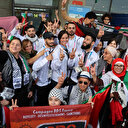 JO 2024: Arrivée triomphale de la délégation palestinienne à Paris