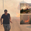 İzmir'in Urla ilçesinde çıkan orman yangınına müdahale ediliyor: Vatandaşlar panik yaşadı