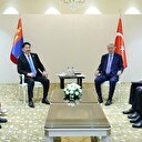 Cumhurbaşkanı Erdoğan Moğol mevkidaşı Khurelsukh ile bir araya geldi