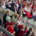 İşte o an: Cumhurbaşkanı Erdoğan Samet Akaydın'ın golüne böyle sevindi