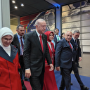 Cumhurbaşkanı Erdoğan Berlin Olimpiyat Stadı'na giriş yaptı