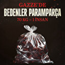 Gazze'de 70 kilo parçalanmış ceset parçası bir insan sayılıyor