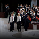 Filistin Devlet Başkanı Mahmud Abbas TBMM'de ayakta alkışlandı