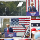 Trump'ın can korkusu: Mitingde konuşmasını kurşun geçirmez camın arkasından yaptı