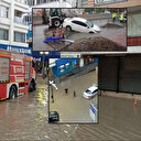 Samsun'da sağanak yağış: Cadde ve sokaklar göle döndü iş yerleri ve evleri su bastı