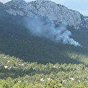 Antalya Akseki'de ormanlık alanda yangın
