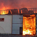 Kayseri'de keçe fabrikasında büyük yangın