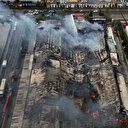 Kayseri'deki yatak keçesi üreten fabrikadaki yangın 17 saatte tamamen söndürüldü