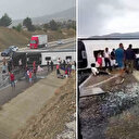 Antalya'da feci kaza: Yolcu otobüsü devrildi çok sayıda yaralı var