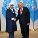 Emine Erdoğan BM Genel Sekreteri Antonio Guterres'le görüştü