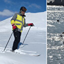 Aynı şehirde iki ayrı görüntü: Önce dağda kayak yaptılar sonra sahilde denize girdiler