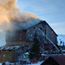 Bolu Kartalkaya Kayak Merkezi'nde çıkan 10 kişinin hayatını kaybettiği otel yangını cep telefonu kamerasıyla görüntülendi