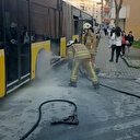 İstanbul Sancaktepe'de İETT otobüsünde yangın çıktı