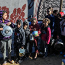 Gaza: distribution d'aide alimentaire