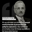 16 yaş altına sosyal medya sınırlaması