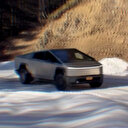 Tesla Cybertruck Trabzon’un karlı dağlarına tırmandı