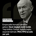 Bahçeli: 'Ne devletsiz yaşarız ne de esarete tahammül ederiz'