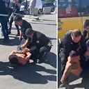 Küçükçekmece’de kaza yapan alkollü sürücü polise direndi