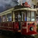 Taksim'de nostaljik tramvayda yangın çıktı