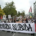 Saraybosna'dan Gazze'ye destek gösterisi