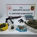 Şanlıurfa’da uyuşturucu madde ile silah ele geçirildi