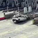 Kuzey Marmara Otoyol gişesinde feci kaza kamerada