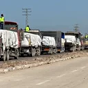 İnsani yardım yüklü tırlar Kerem Ebu Salim Sınır Kapısı üzerinden Gazze Şeridi'ne giriş yaptı