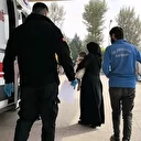 Bahçede yakılan ateşin üzerine düşen bebek yaralandı