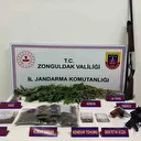 Zonguldak’ta tarihi eser ve uyuşturucu yakalandı