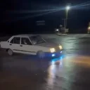 Drift attığına pişman oldu: Petrol istasyonunda trafiği tehlikeye atan sürücüye dev ceza