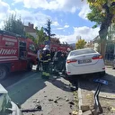 Afyonkarahisar'da iki otomobil çarpıştı: Yedi kişi yaralandı